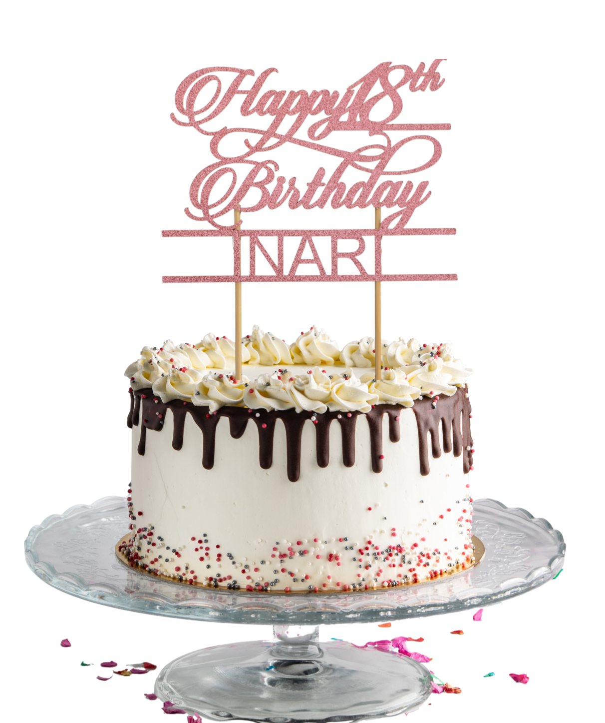 Customizable Name and Number Topper